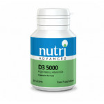 Vitamin D3, High Strength (5,000iu) by Nutri Advanced (60 caps)